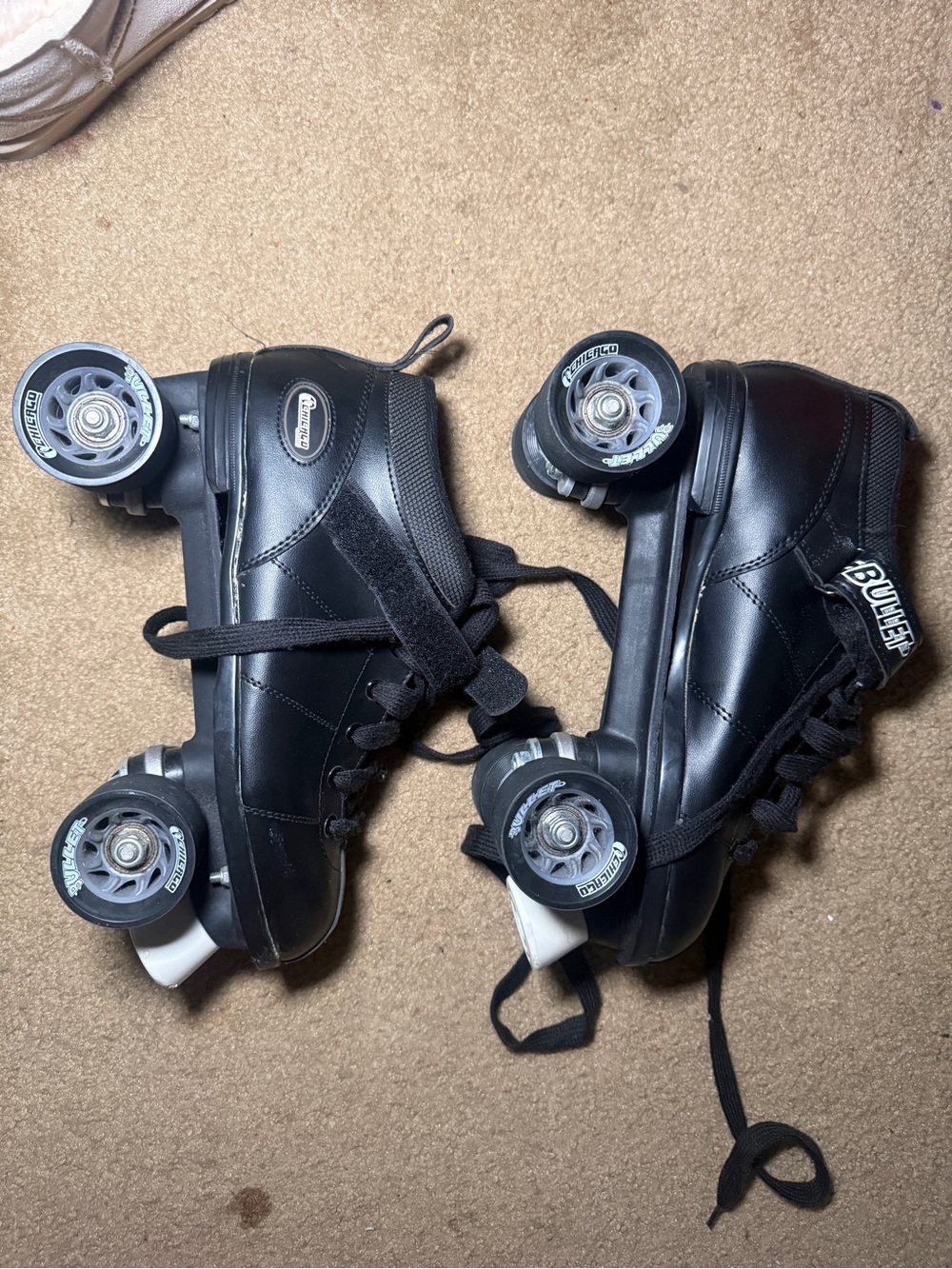 Chicago Men's Bullet Speed Skates Black Classic Quad Roller Skate